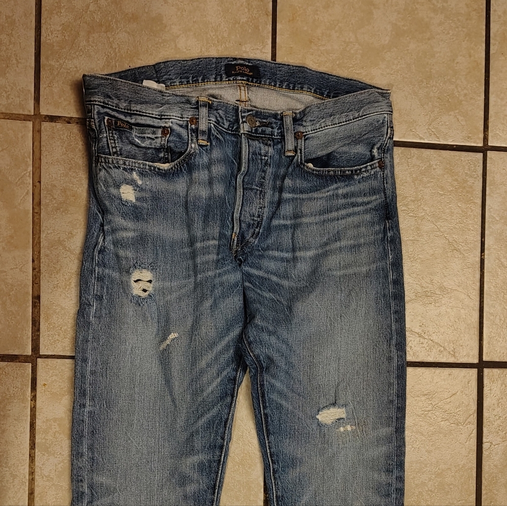 Ralph Lauren Men's Light Blue Slim Jeans